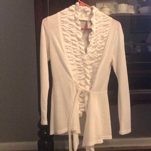 White boutique cardigan!!